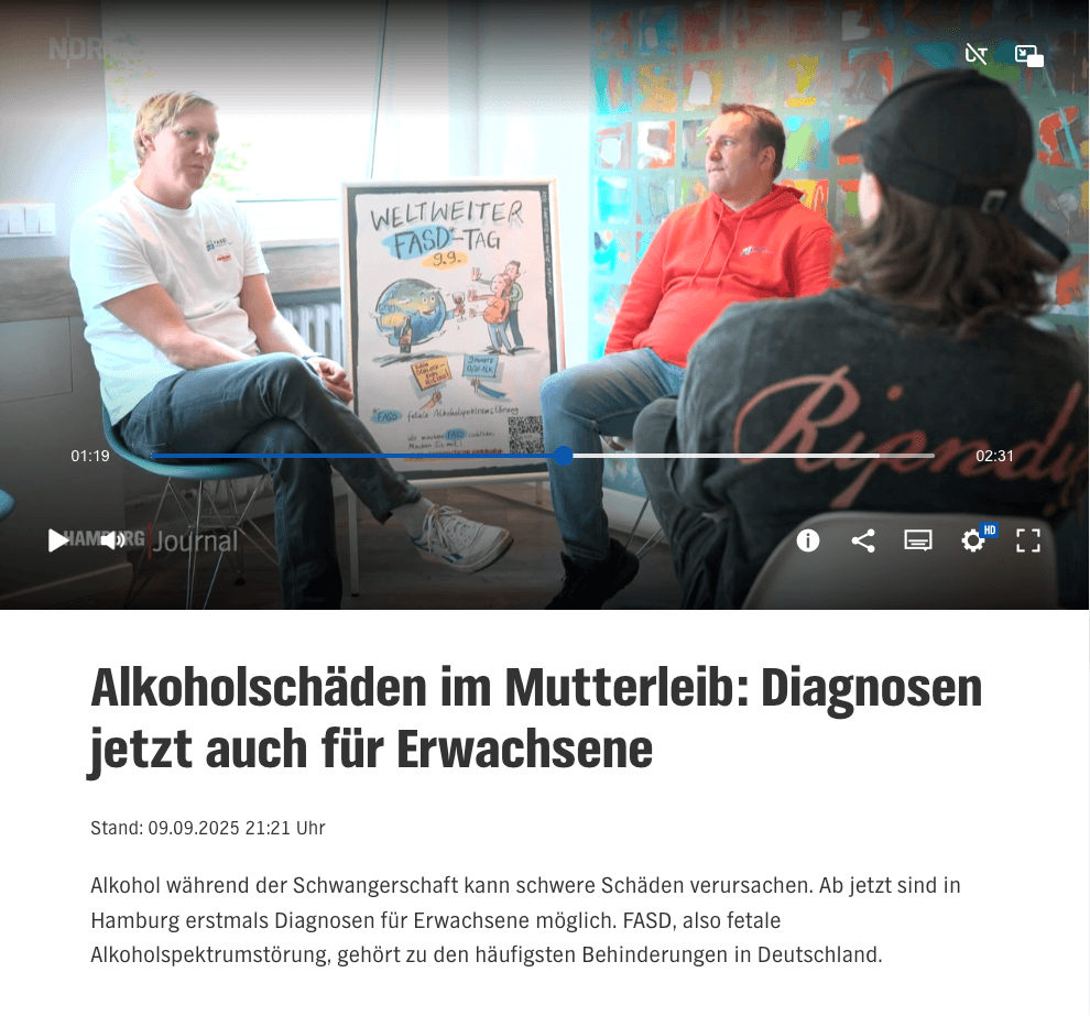 NDR: FASD-Diagnosen für Erwachsene